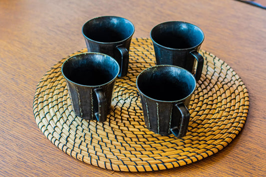 Yoko Mug Black Porcelain (set of 4)