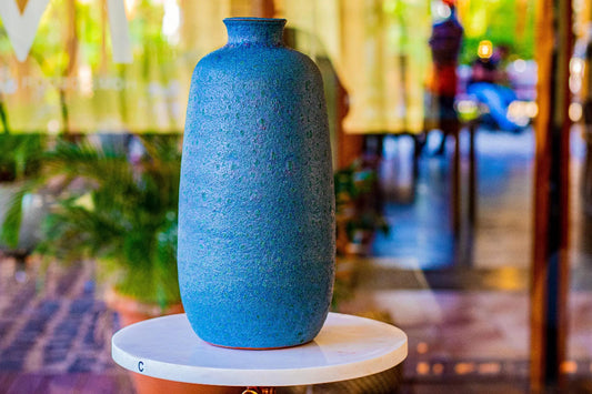 Mica Deco Vase Blue Terracotta