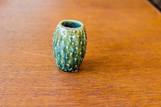 Miras Vase Green Stoneware