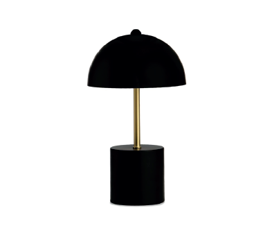 MILO BLACK METAL LAMP Ø18X30 CM