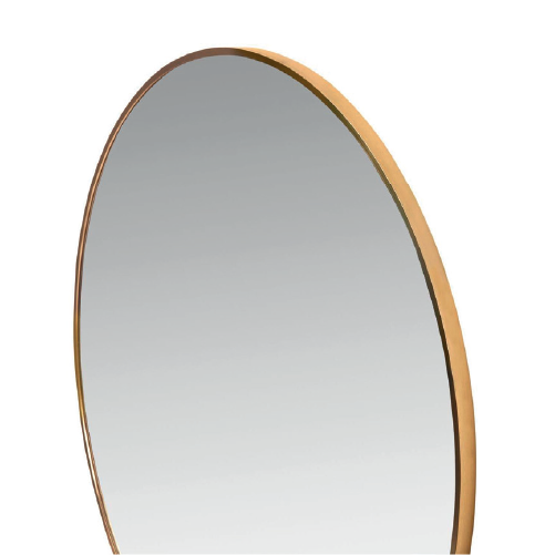 Golden Round Wall Mirror
