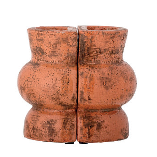 Maiza Bookend, Orange, Terracotta