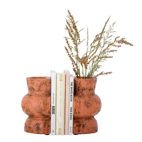 Maiza Bookend, Orange, Terracotta