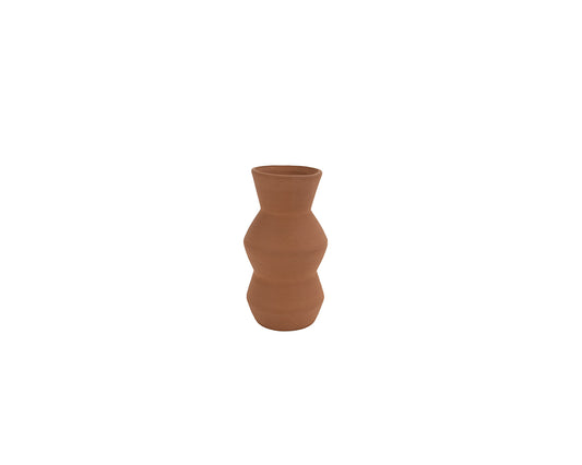 Terra Zig Zag Stone Vase