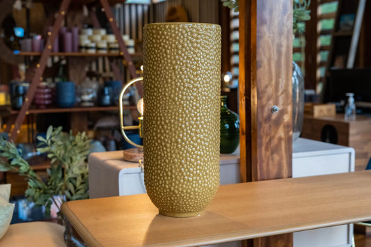 Vase Yellow Stoneware
