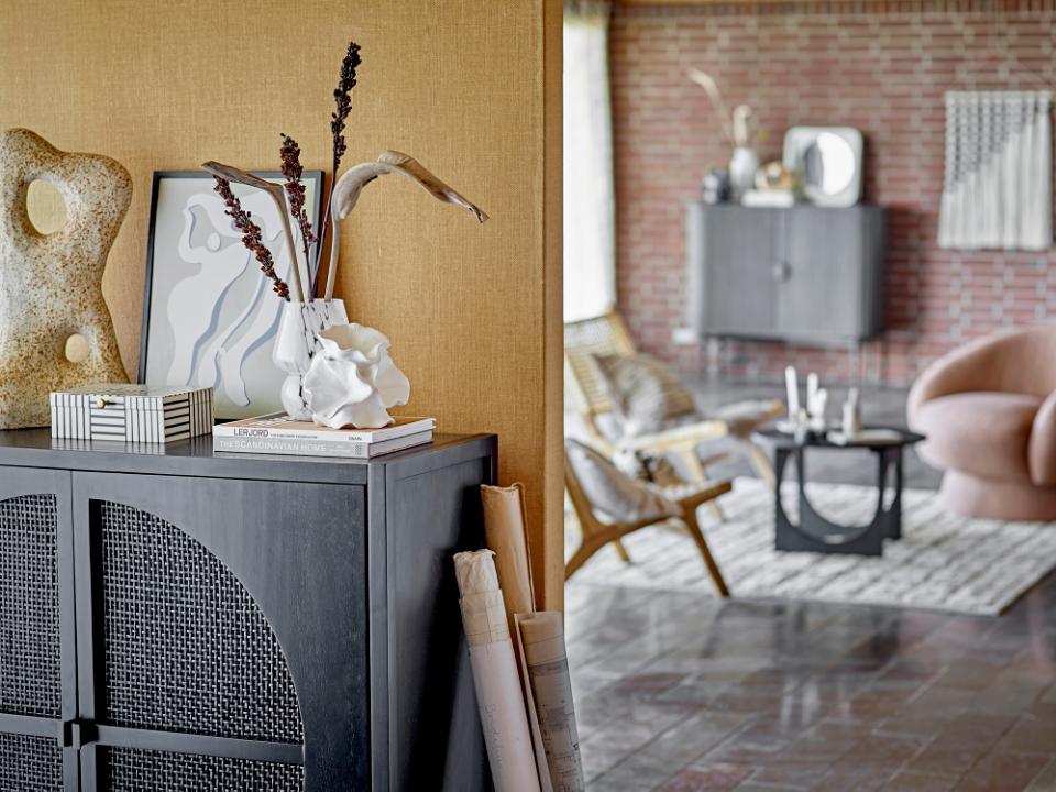 Trento Cabinet, Black, Gmelina wood