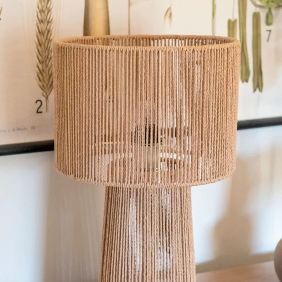 Natural Fiber Table Lamp