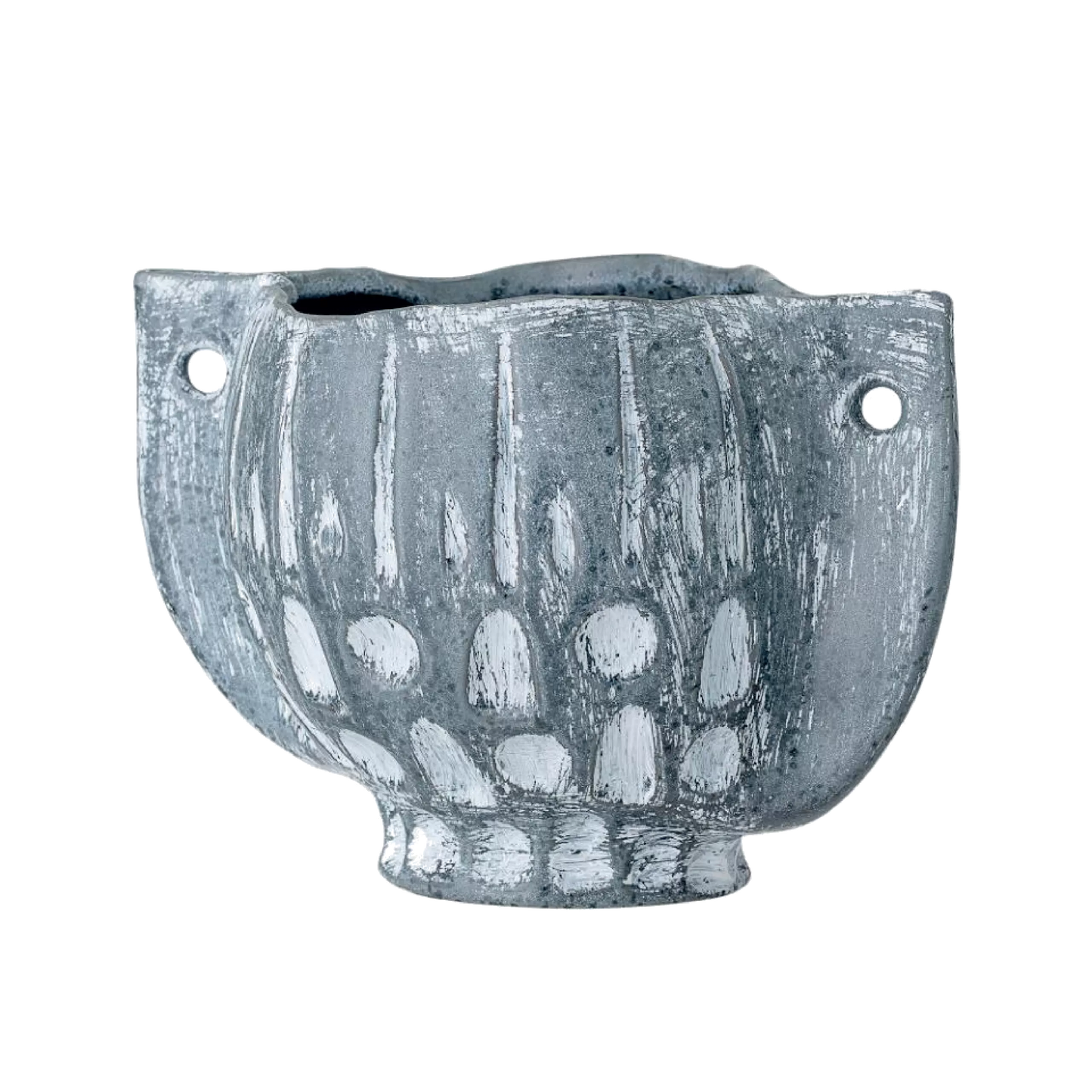 Oney Flowerpot Blue Stoneware