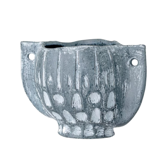 Oney Flowerpot Blue Stoneware