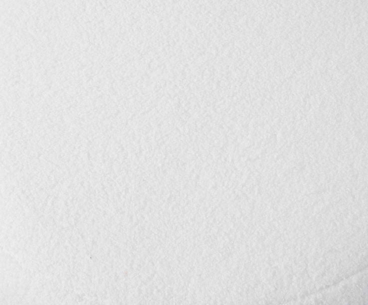 WHITE BOUCLÉ STOOL