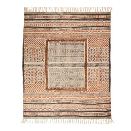 Ethnic Cotton Footboard Rug