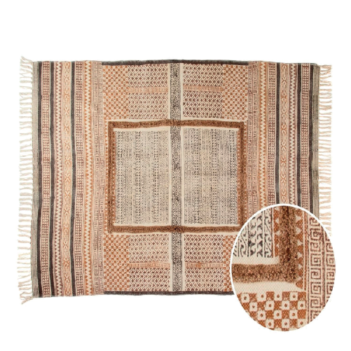 Ethnic Cotton Footboard Rug