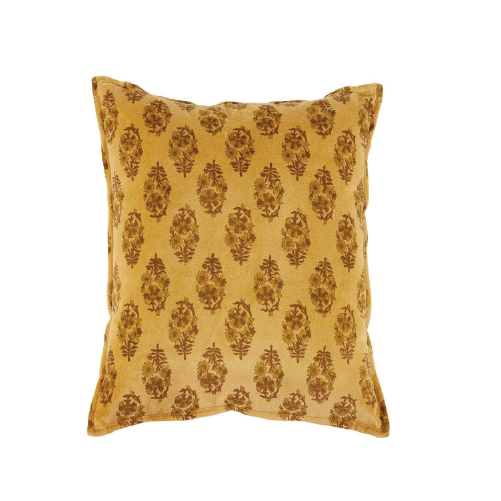 Vintage Yellow Velvet Cushion 45x45
