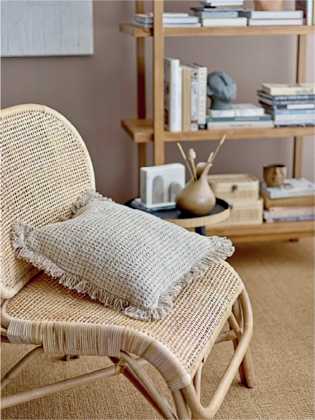 Rosen Lounge Chair, Nature, Rattan