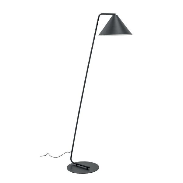Latisha Floor Lamp, Black, Metal