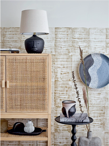 Matheo Table lamp, Black, Terracotta