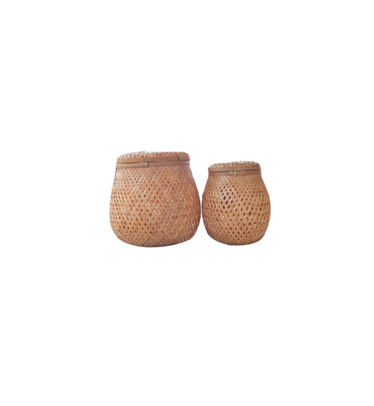 Bamboo Baskets with Lid