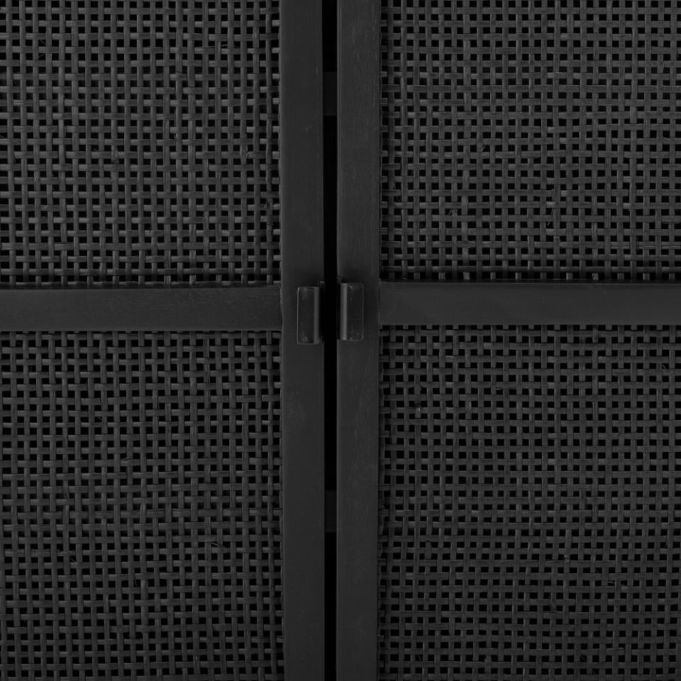 Trento Cabinet, Black, Gmelina wood