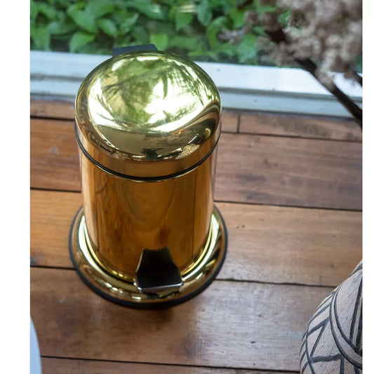 Loupi Dust bin Gold Metal