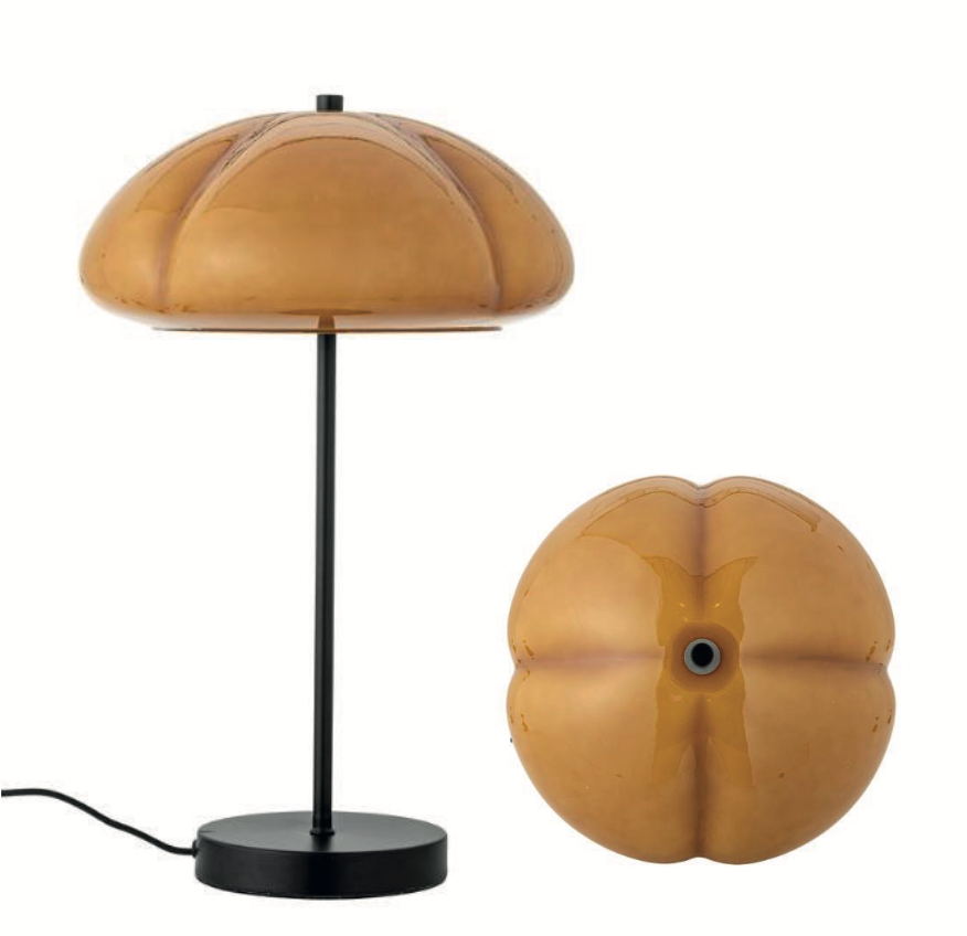Kinoko Table lamp, Yellow, Metal