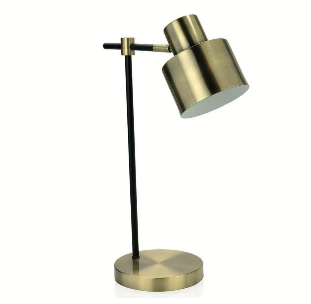Industrial Gold Metal Table Lamp