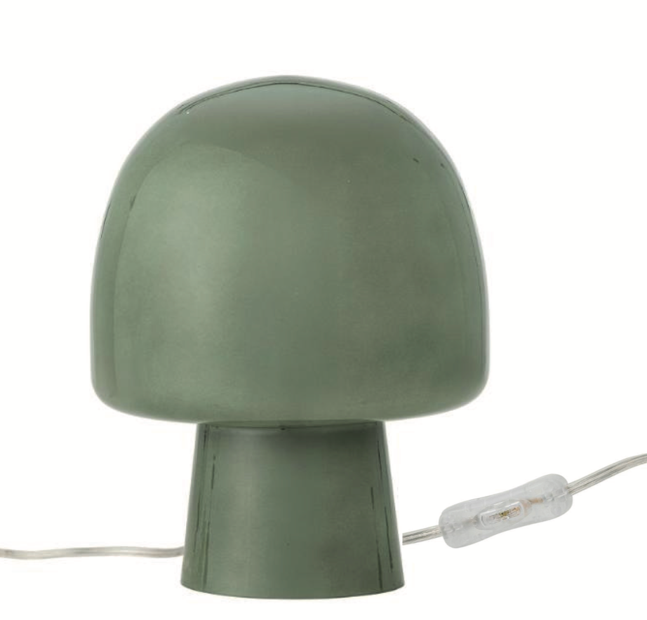Paddy Table lamp, Green, Glass