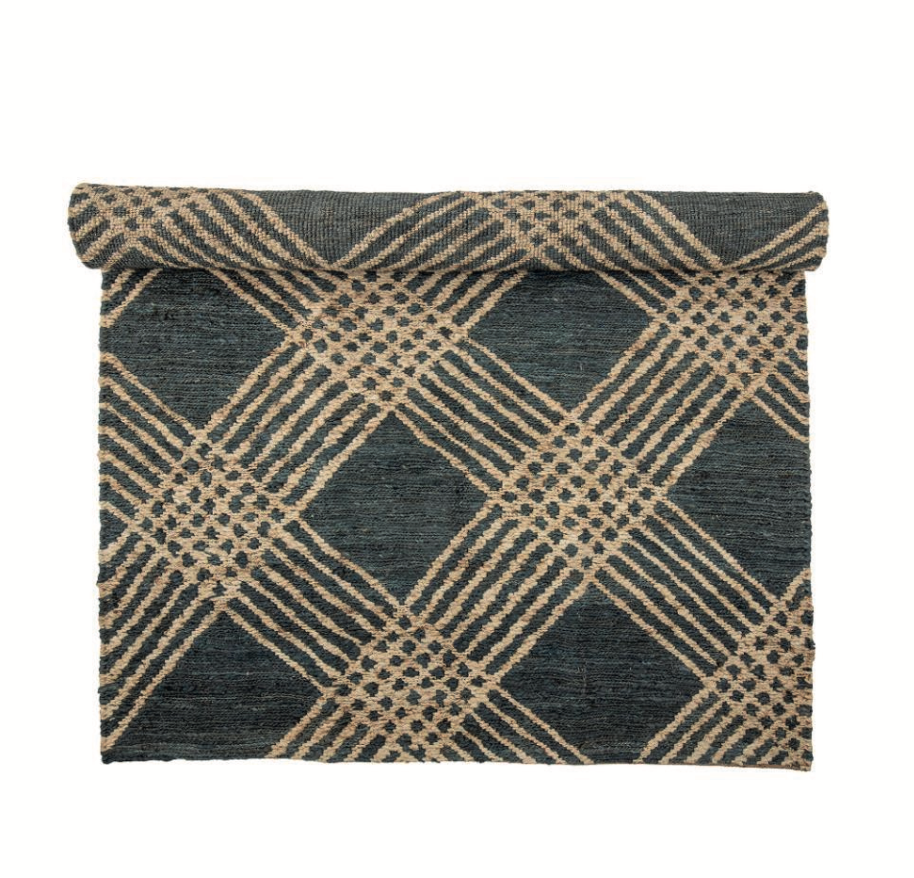 Cat Rug, Black, Jute