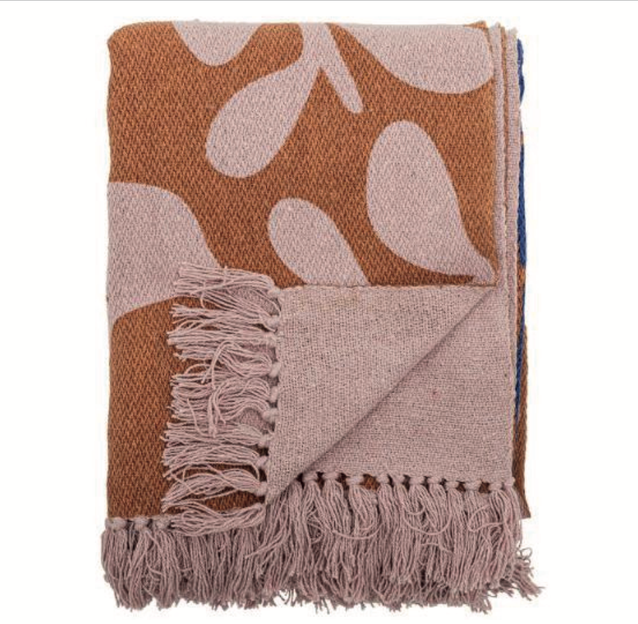 Atle Throw, Brown, Recycled Cotton