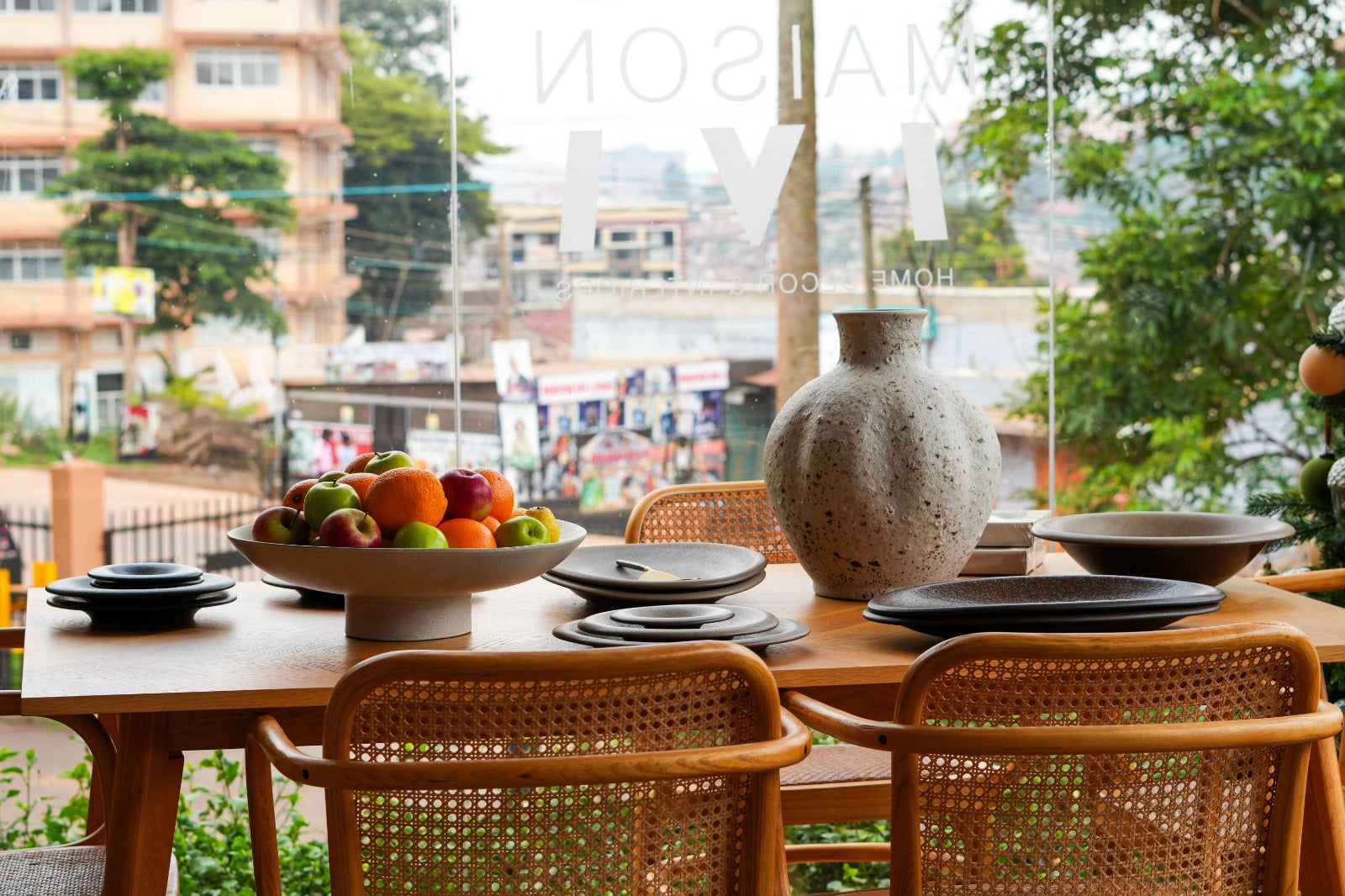 OLEIROS XL FRUIT STAND WHITE