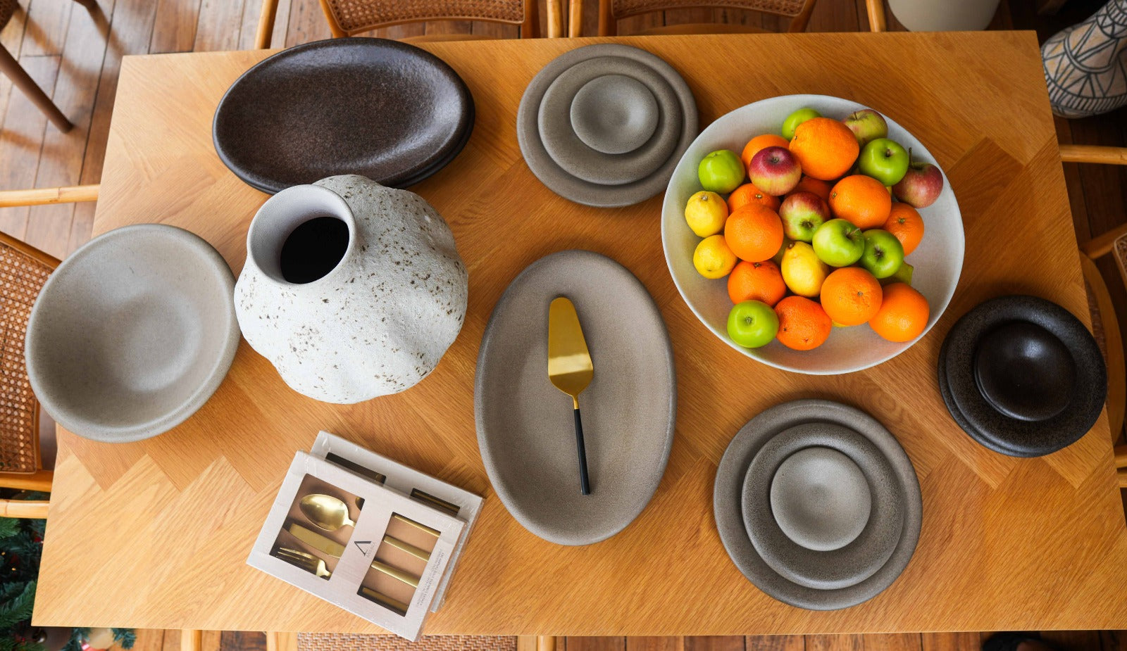 ARO07402704 LUSO PLATTER BROWN