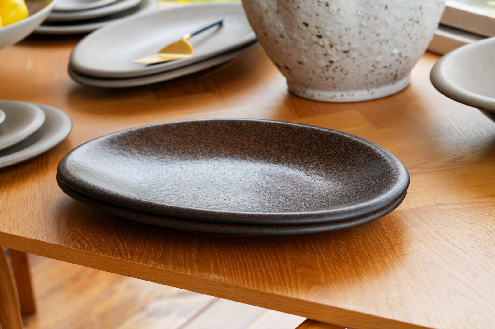 ARO07402704 LUSO PLATTER BROWN