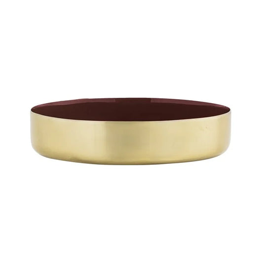 Massi Bowl, Red, Gold