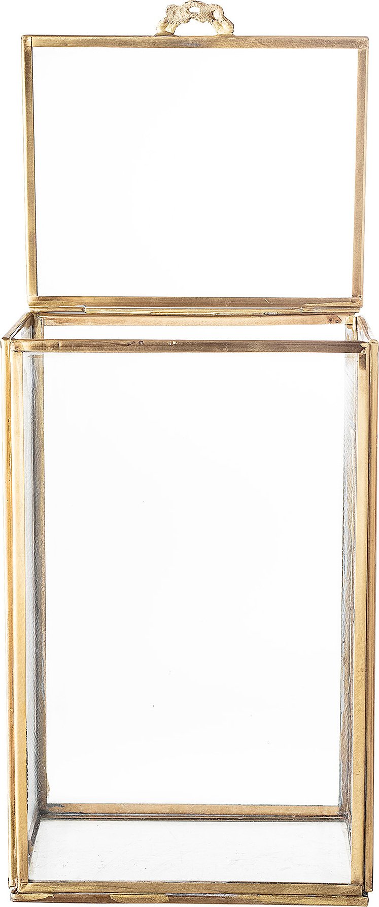 Charmaine Display Box, Brass, Glass