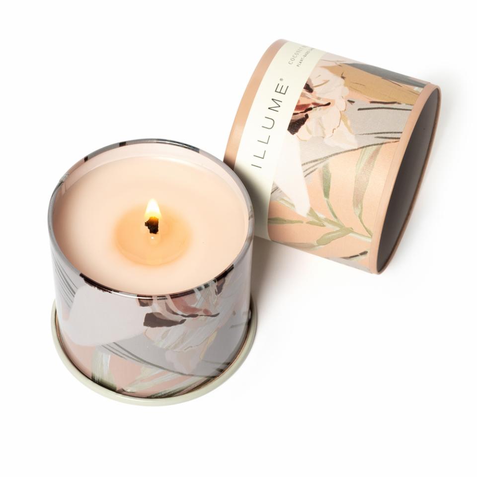 Coconut Milk Mango  Vanity Tin Candle, Rose