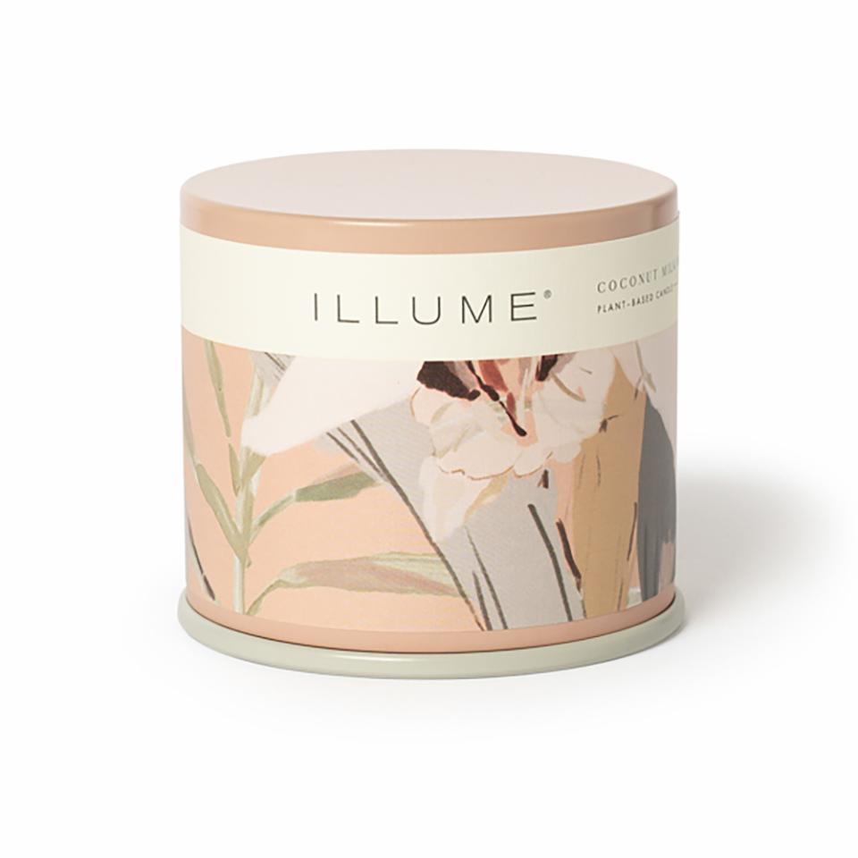 Coconut Milk Mango  Vanity Tin Candle, Rose