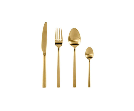 Andrea 4 Set Cutlery with Gold