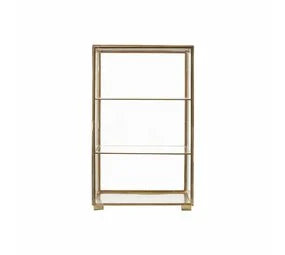 Lia Cabinet Gold Glass