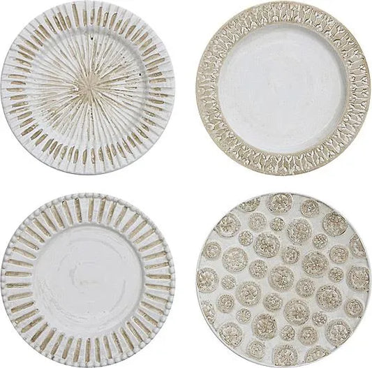 Isona wall décor , nature, terracotta . set of 4pcs