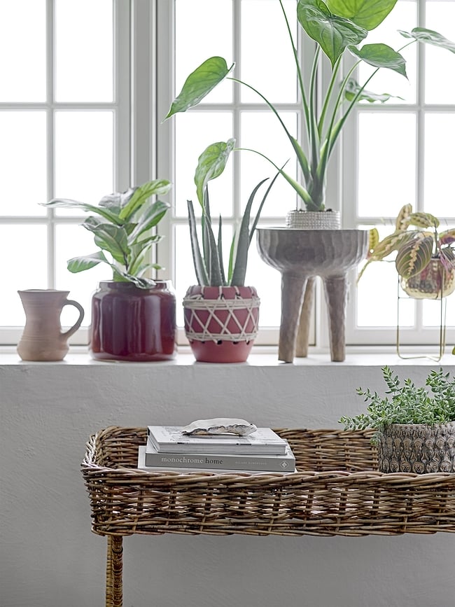 Jobran Flowerpot, Green, Stoneware