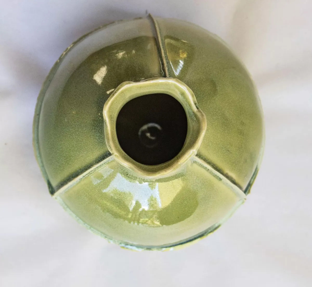 Small Vase Green Stoneware